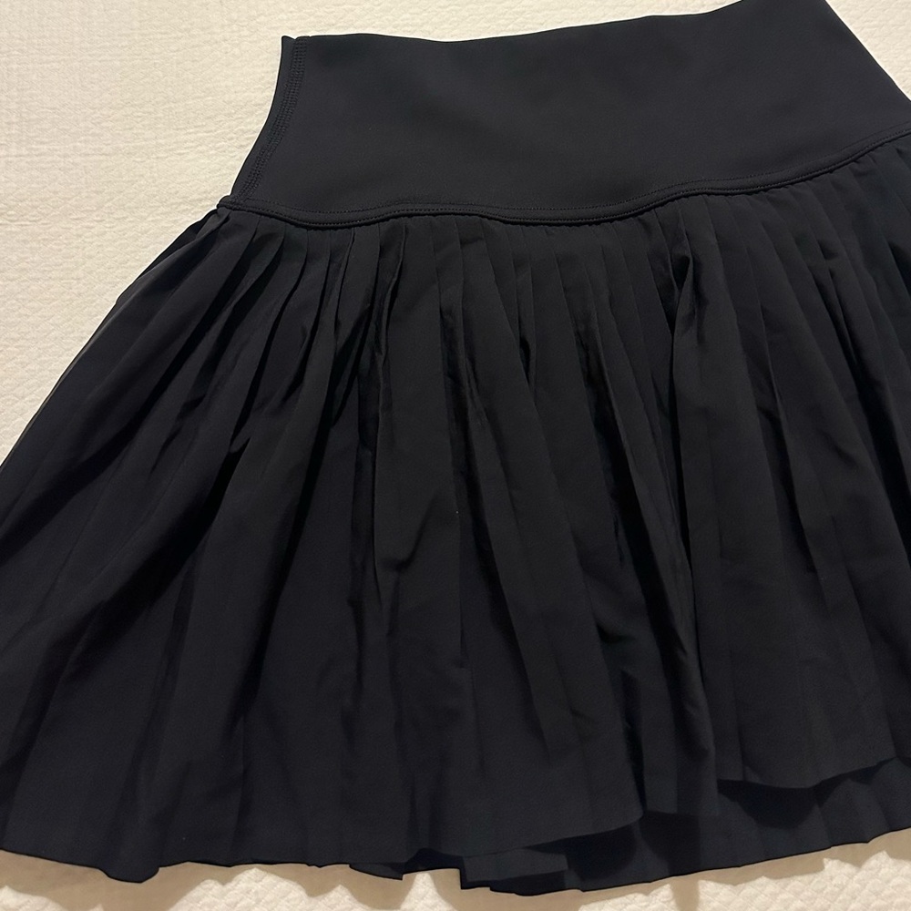 Alo Yoga Grand Slam Tennis Skirt - Black XXS - Picture 4 of 6